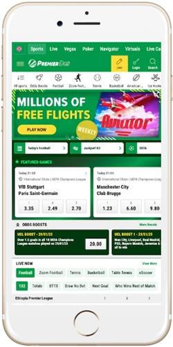 Premier Bet Ethiopia app on Android and iOS